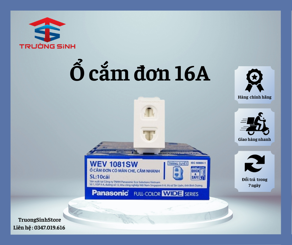 Ổ cắm đơn Panasonic (16A)