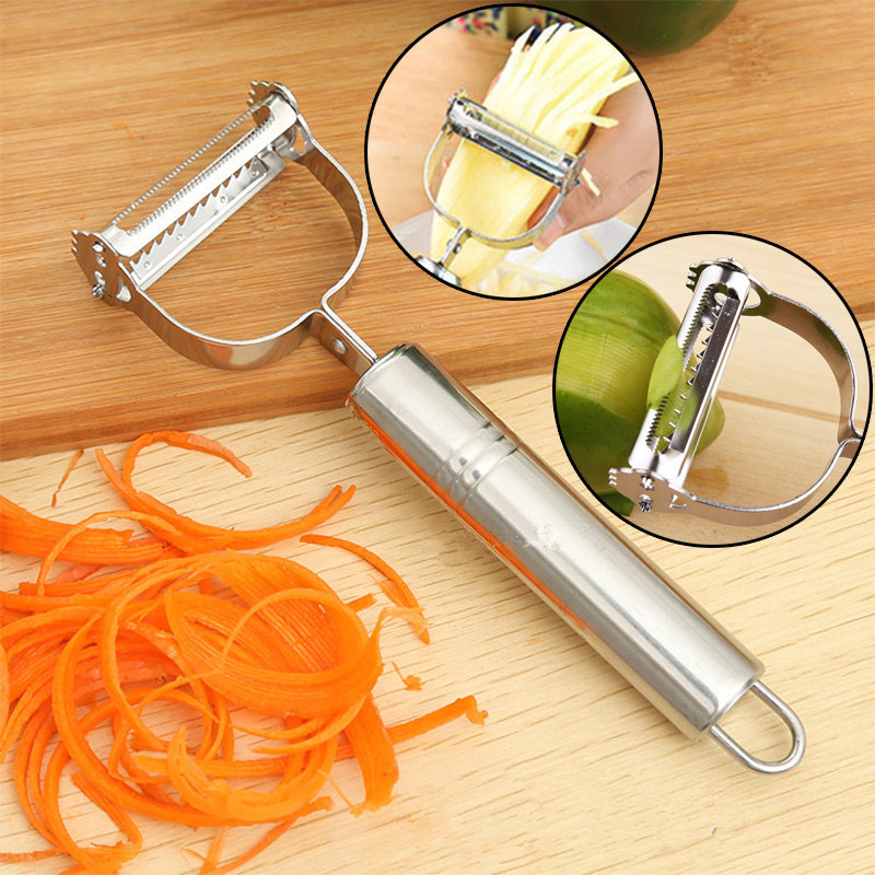 3 in 1 stainless steel grater slicer/multi-functional fruit & vegetable planing Peeler, slicers, cutters must-Hause