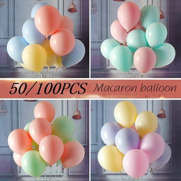 10 quả Bóng Macaron-Pastel-bóng sữa size 10" =25cm
