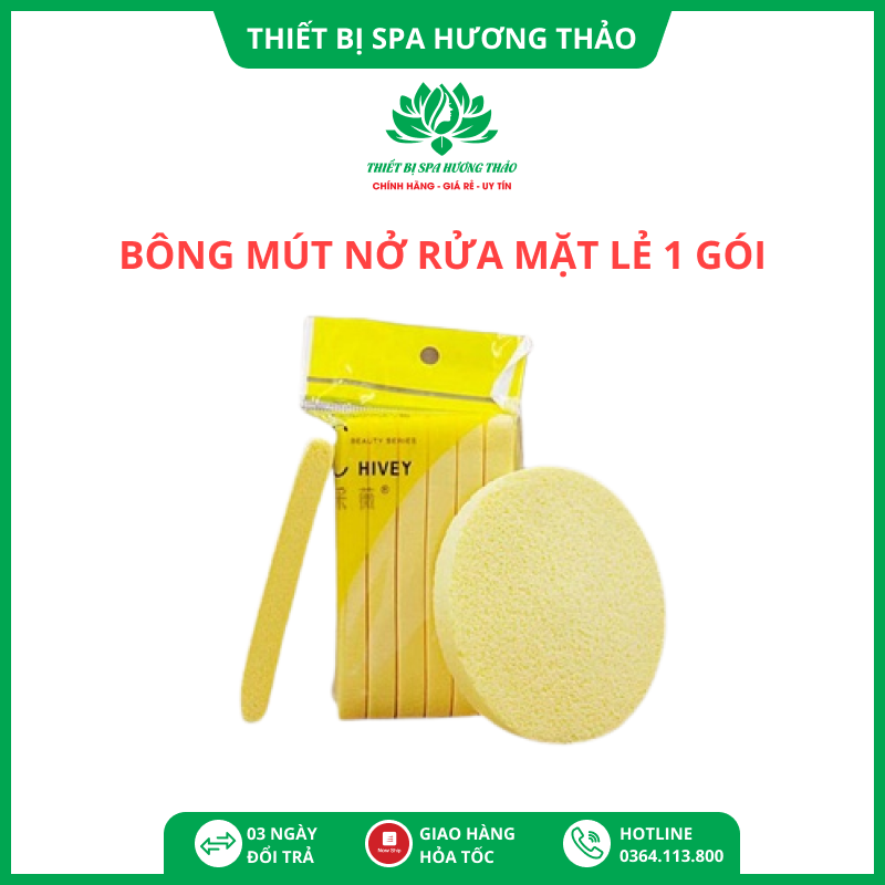 Mút rửa mặt bọt biển  tẩy trang , bông tẩy trang dùng trong spa