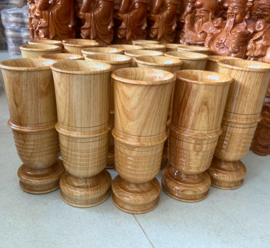 Ống đựng nhang gỗ gỏ cao 25cm