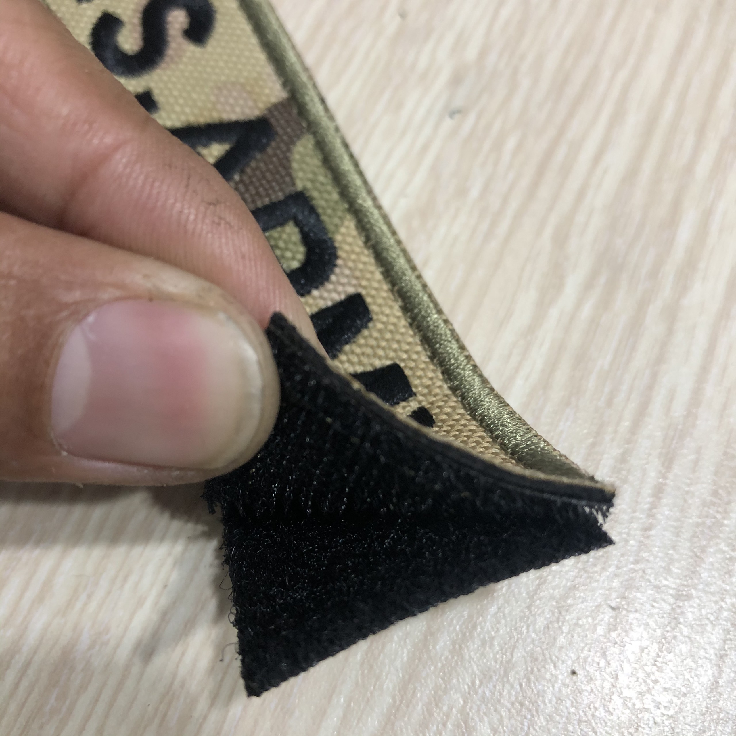 1 tấm Patch dán vải Velcro thêu 3D U.S.ARMY dán nón balo