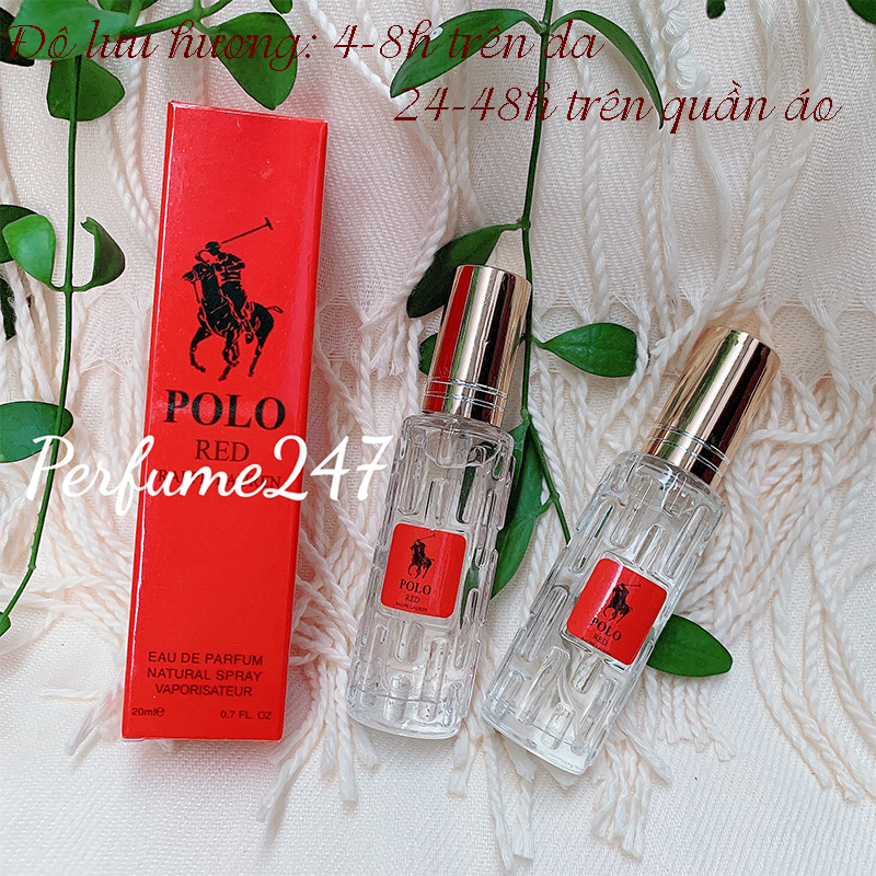 [HCM]COMBO 2 CHAI NƯỚC HOA NAM POL0 RED 20ML