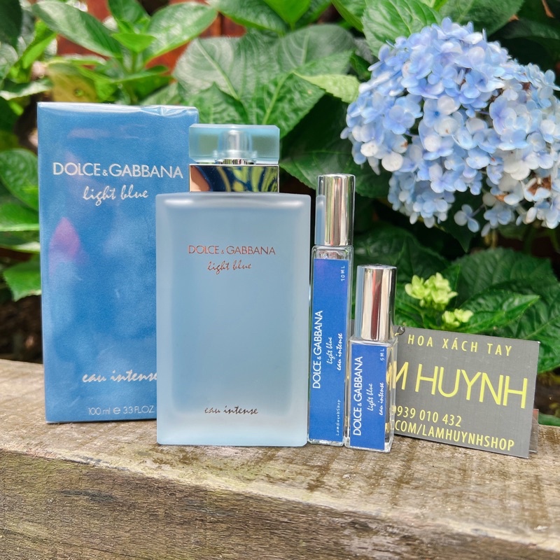 Nước hoa D&G LIGHT BLUE Eau Intense Nam, Nữ 5ml - 10ml