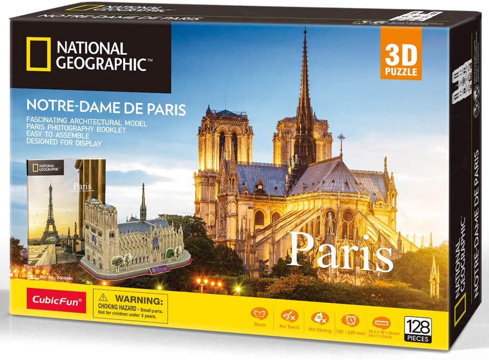 Mô hình giấy 3D CubicFun - Nhà thờ Đức Bà dòng National Geographic DS0986h