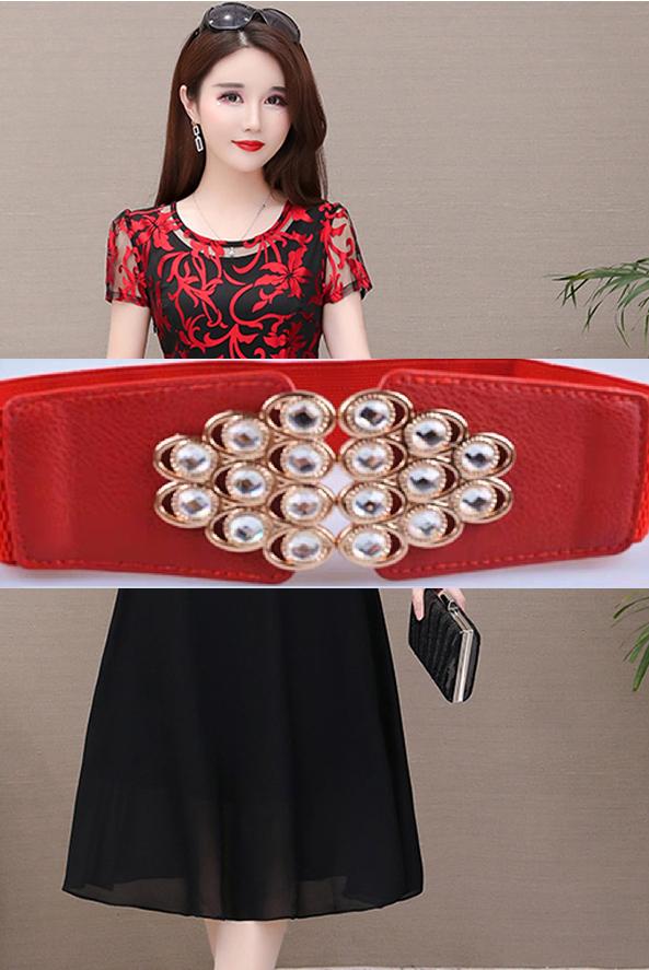 Dây nịt nữ Thắt lưng nữ đầm váy shaped 6cm