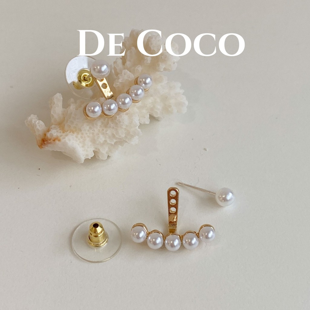 Khuyên tai hạt trai vầng trăng De Coco decoco.accessories