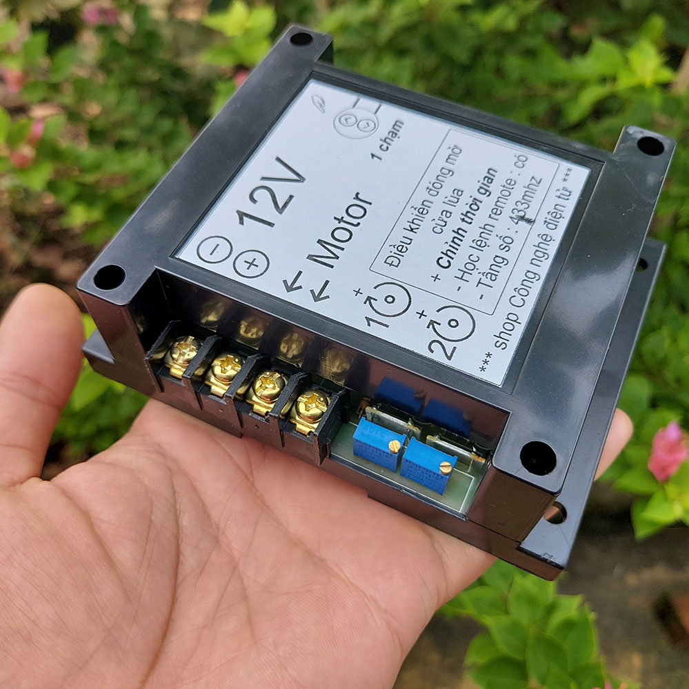 Điều khiển - 1 chạm 2 dây -  từ xa cửa lùa xe ô tô 12v
