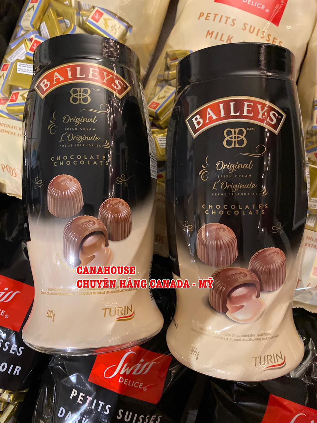 Kẹo socola Bailey sữa - Hộp 600gr