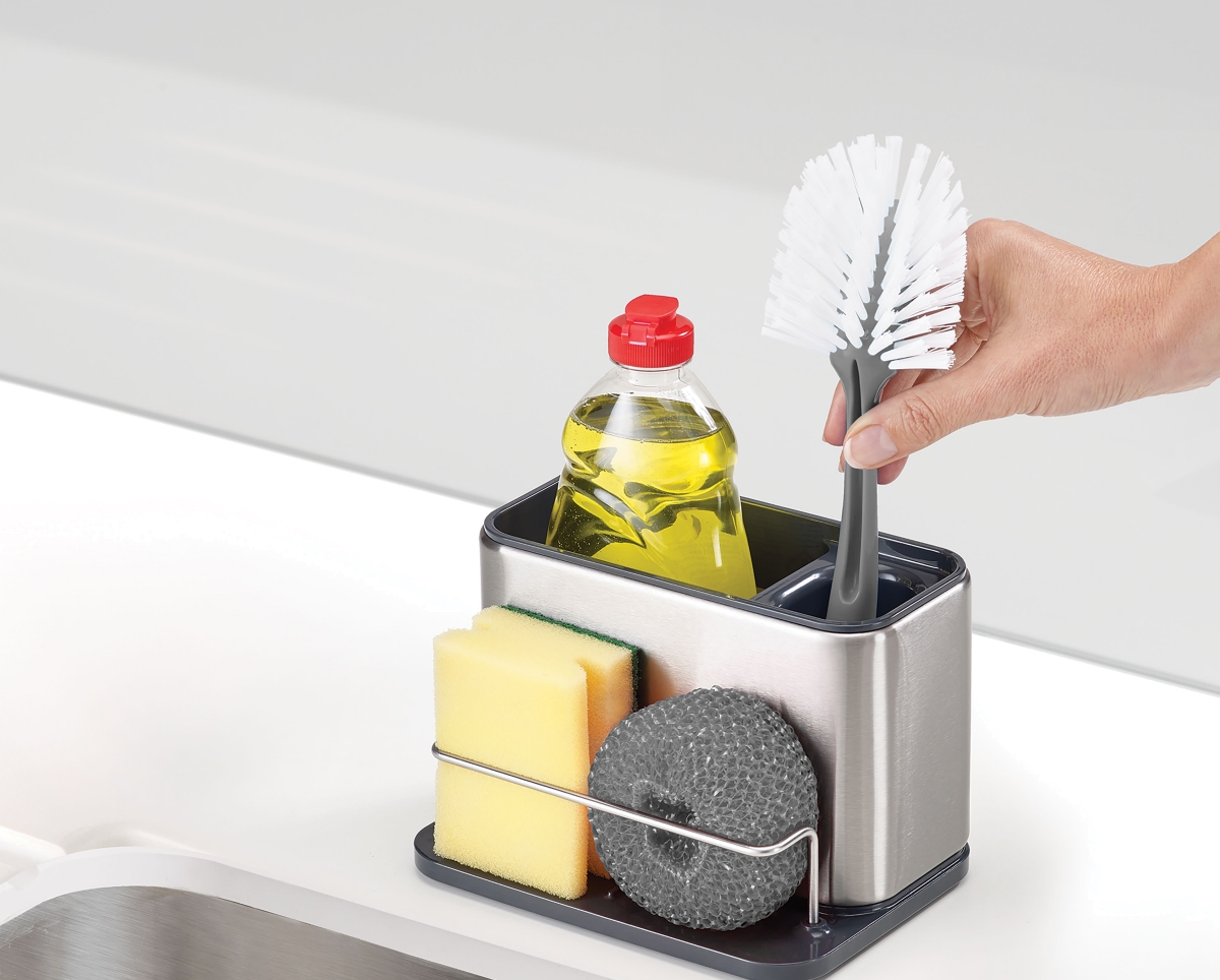 Hộp đựng dụng cụ rửa chén joseph joseph surface stainless steel sink tidy