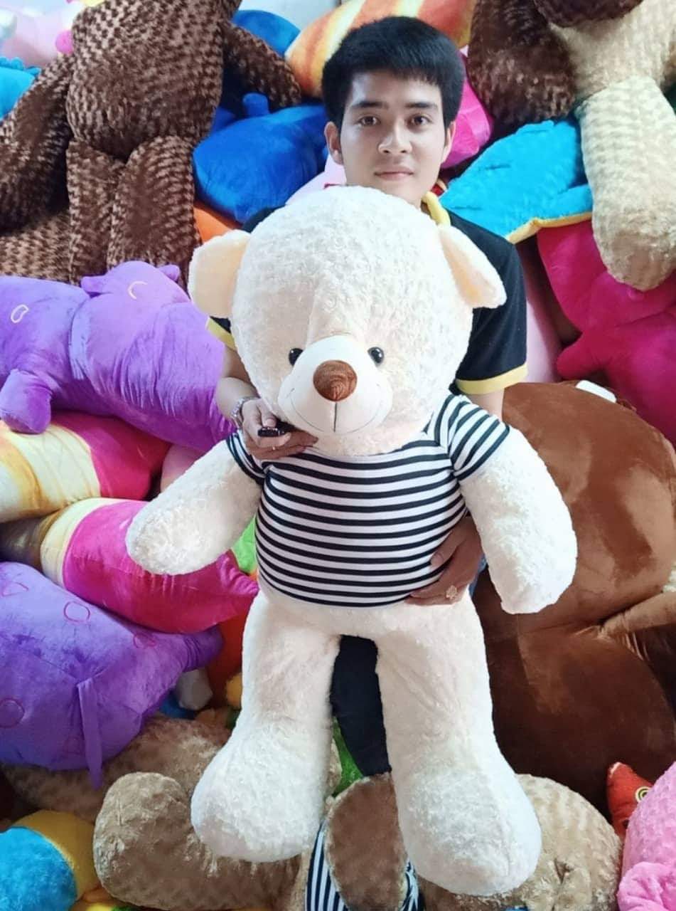 Gấu bông teddy 1m2 khổ vải
