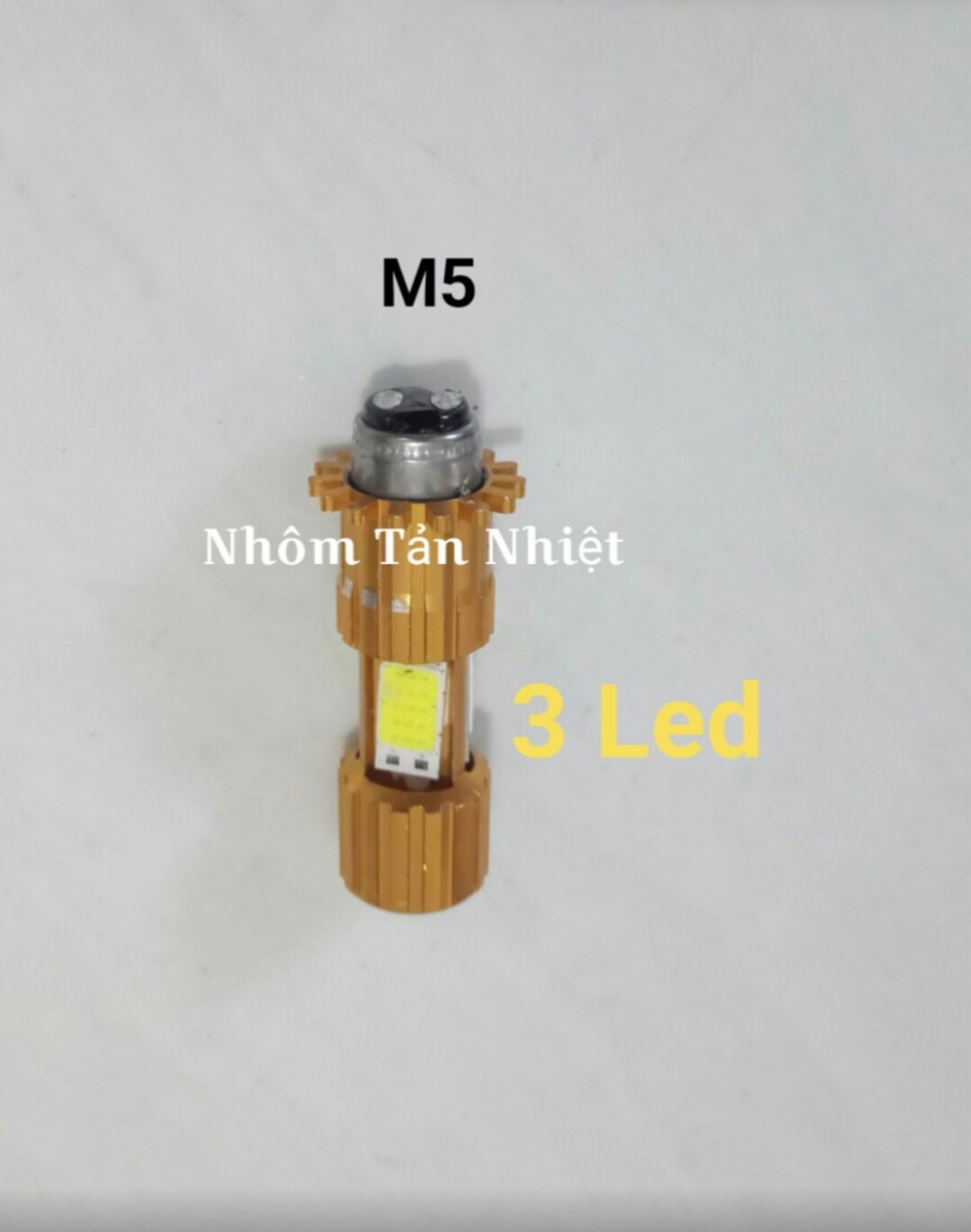 Đèn Led Pha Cos Chân M5 Xe Máy Ánh sáng Trắng