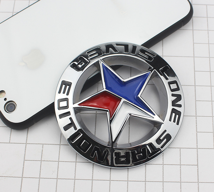TEM KIM LOẠI LONE STAR EDITION MÀU CROM ( 1 CÁI)
