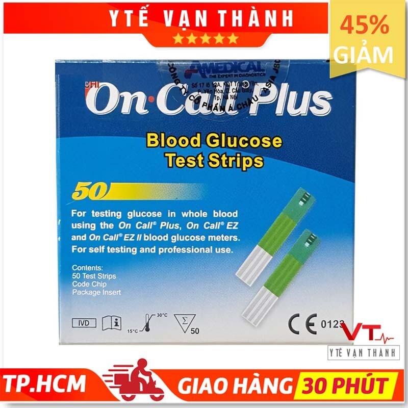 ✅ Que Thử Đường Huyết: OnCall Plus (On-Call On Call) Hạn sử dụng xa (1-2 năm) - VT0052 [ Y Tế Vạn Thành ]