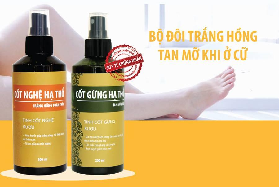 Cốt gừng hạ thổ tan mỡ bụng Wonmom
