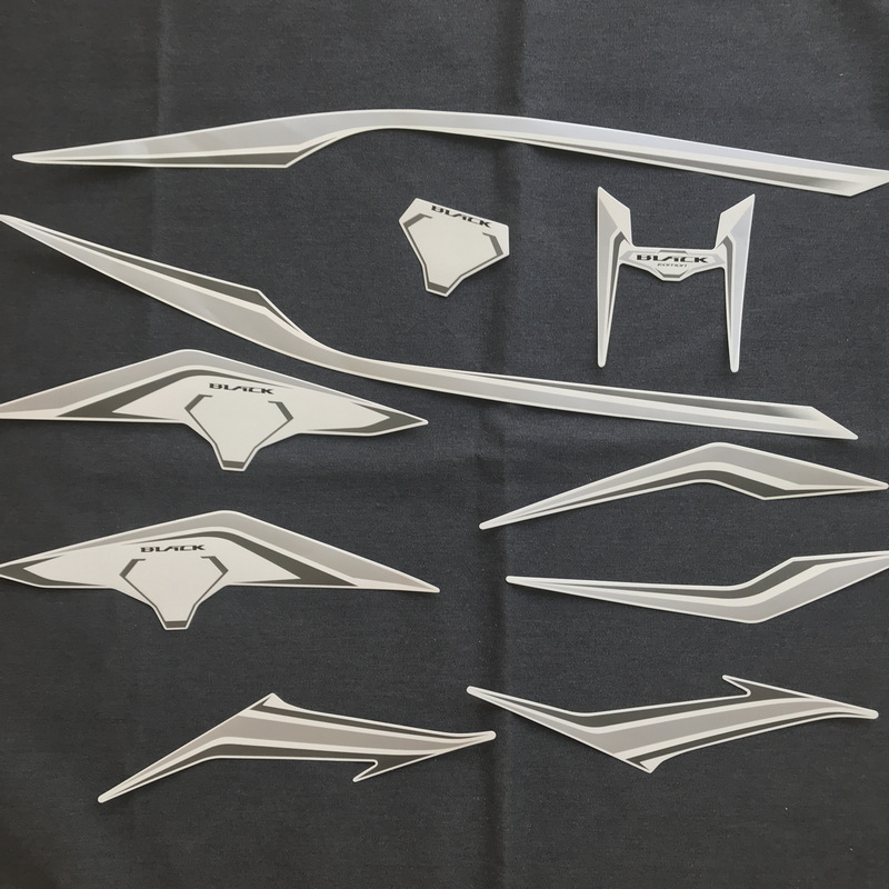 Trọn bộ tem 3 lớp dán xe AIR BLADE đời 2016 MẪU zin (màu bạc)