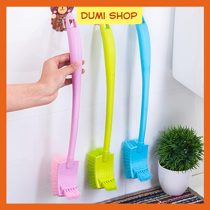 Chổi Cọ Toilet 2 Đầu Vệ Sinh Nhà Tắm Dễ Dàng Tiện Lợi - Bàn Chải Bồn Cầu Nhà Tắm - Dumi Shop
