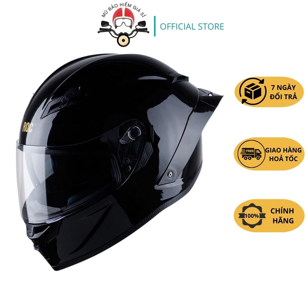 MŨ BẢO HIỂM FULLFACE ROC 03 TEM 46 - 2 KÍNH