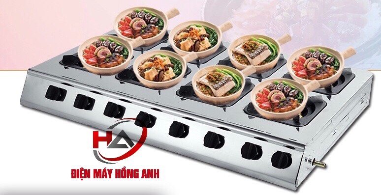 bếp gas 8 họng-bếp gas 8 cửa
