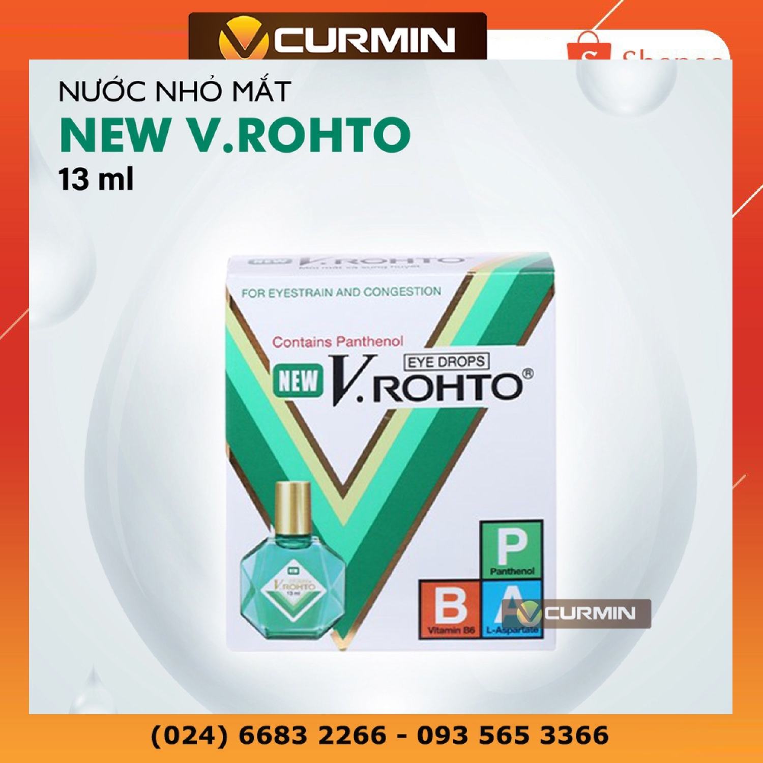 Nhỏ mắt new v.rohto lọ 13ml - giữ ẩm cho mắt