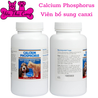 CANXI PHOTPHO MỸ DÀNH CHO CHÓ LỌ 50V Calcium Phosphorus PetAg -YÊU THÚ CƯNG thumbnail