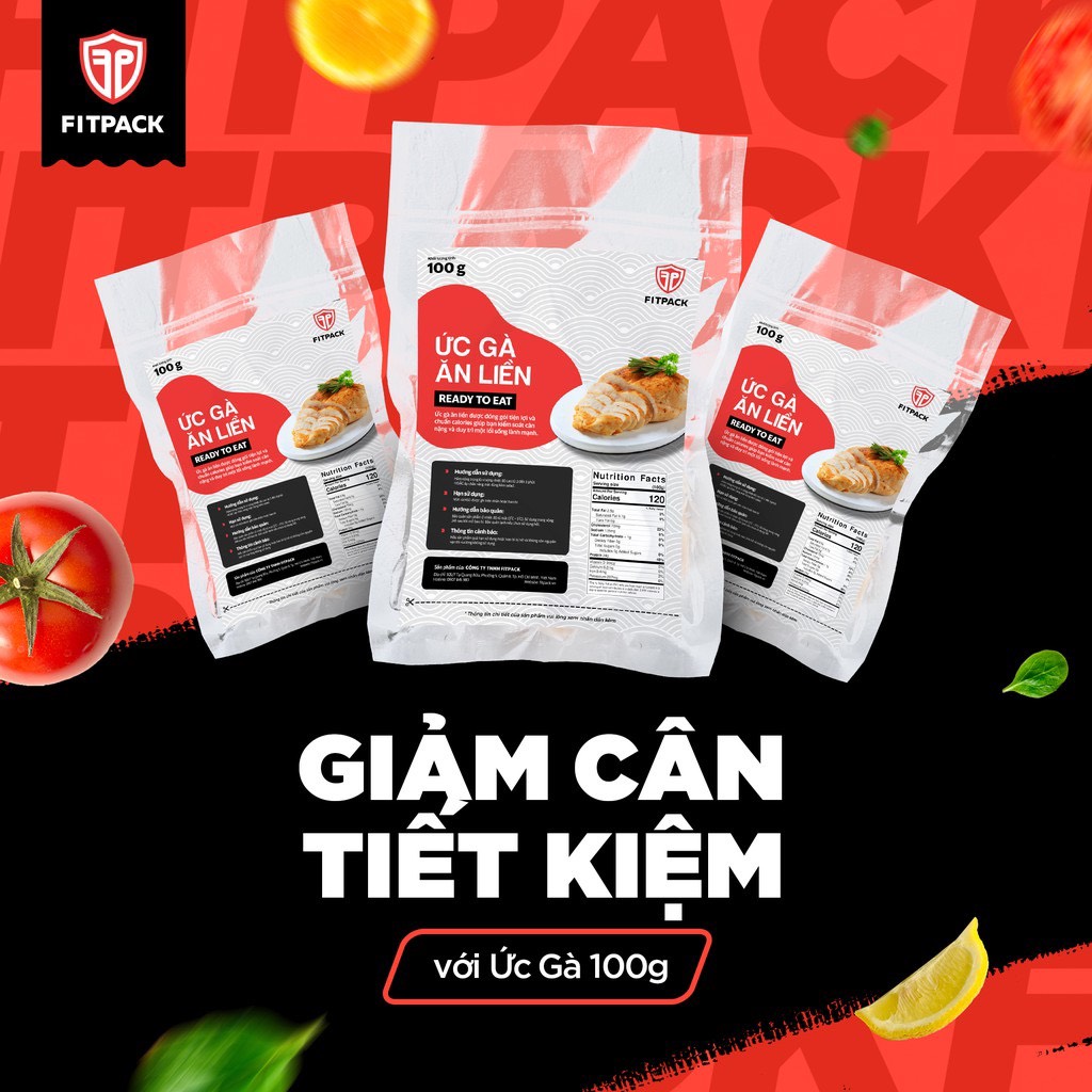 COMBO 06 GÓI ỨC GÀ ĂN LIỀN 100g (mix vị)