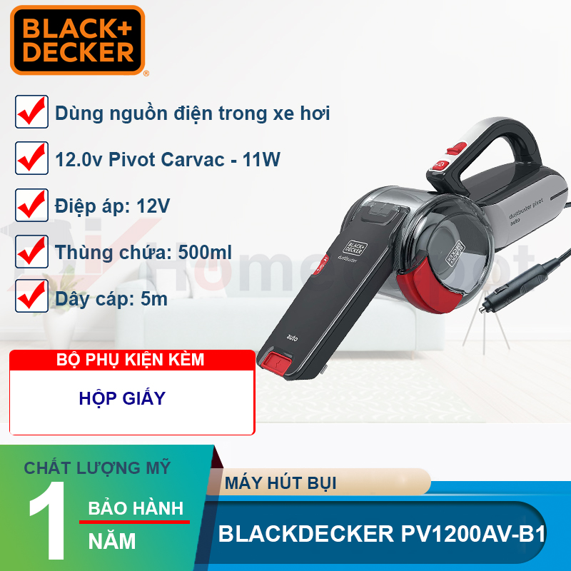 [HCM]Máy hút bụi Black&Decker PV1200AV