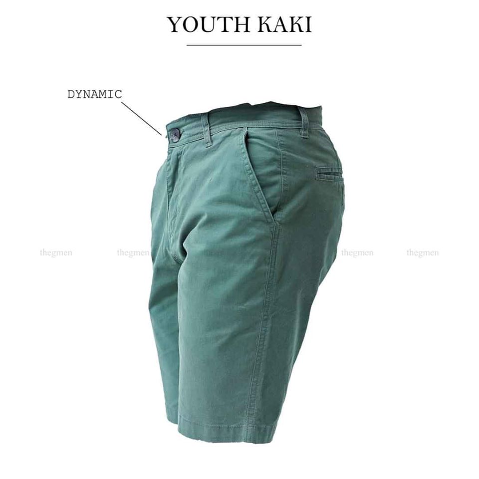 Quần Short Kaki Nam - Xanh Rêu