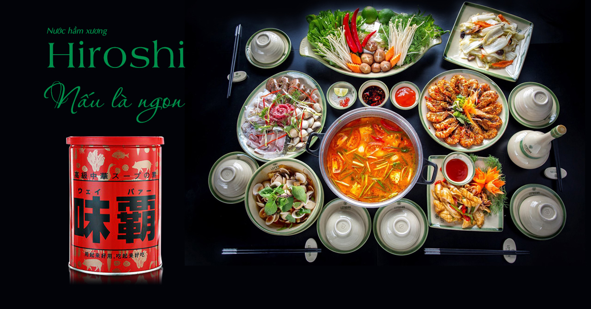 (Date mới) Nước cốt xương hầm Hiroshi Nhật Bản 1kg