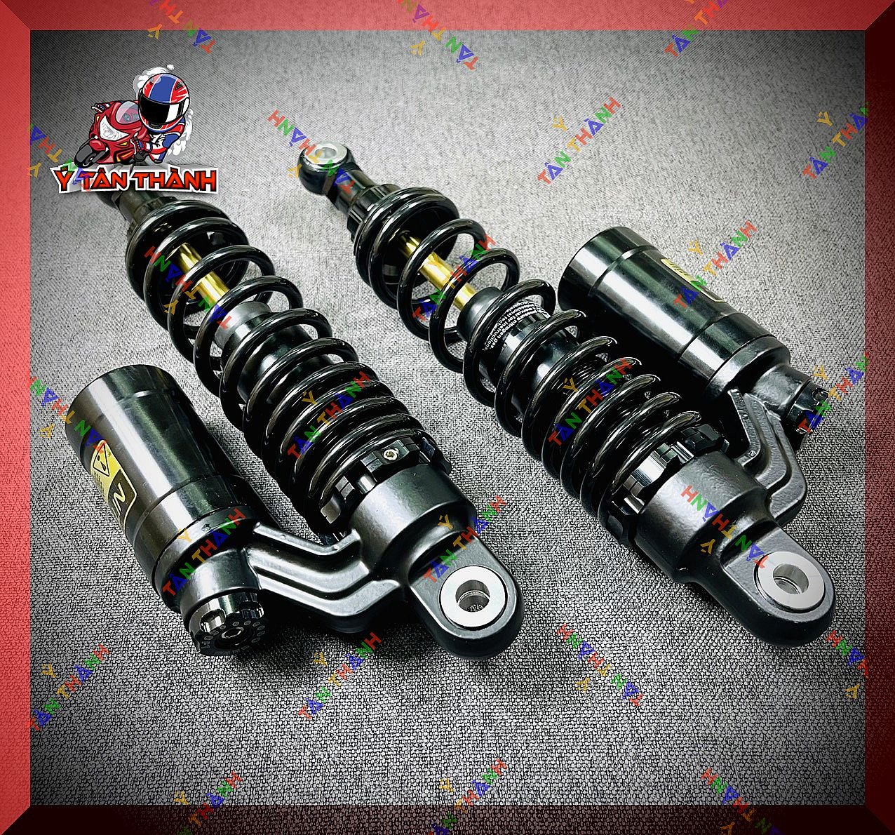 Phuộc sau Wave nitron bình dầu đen ty vàng MS20