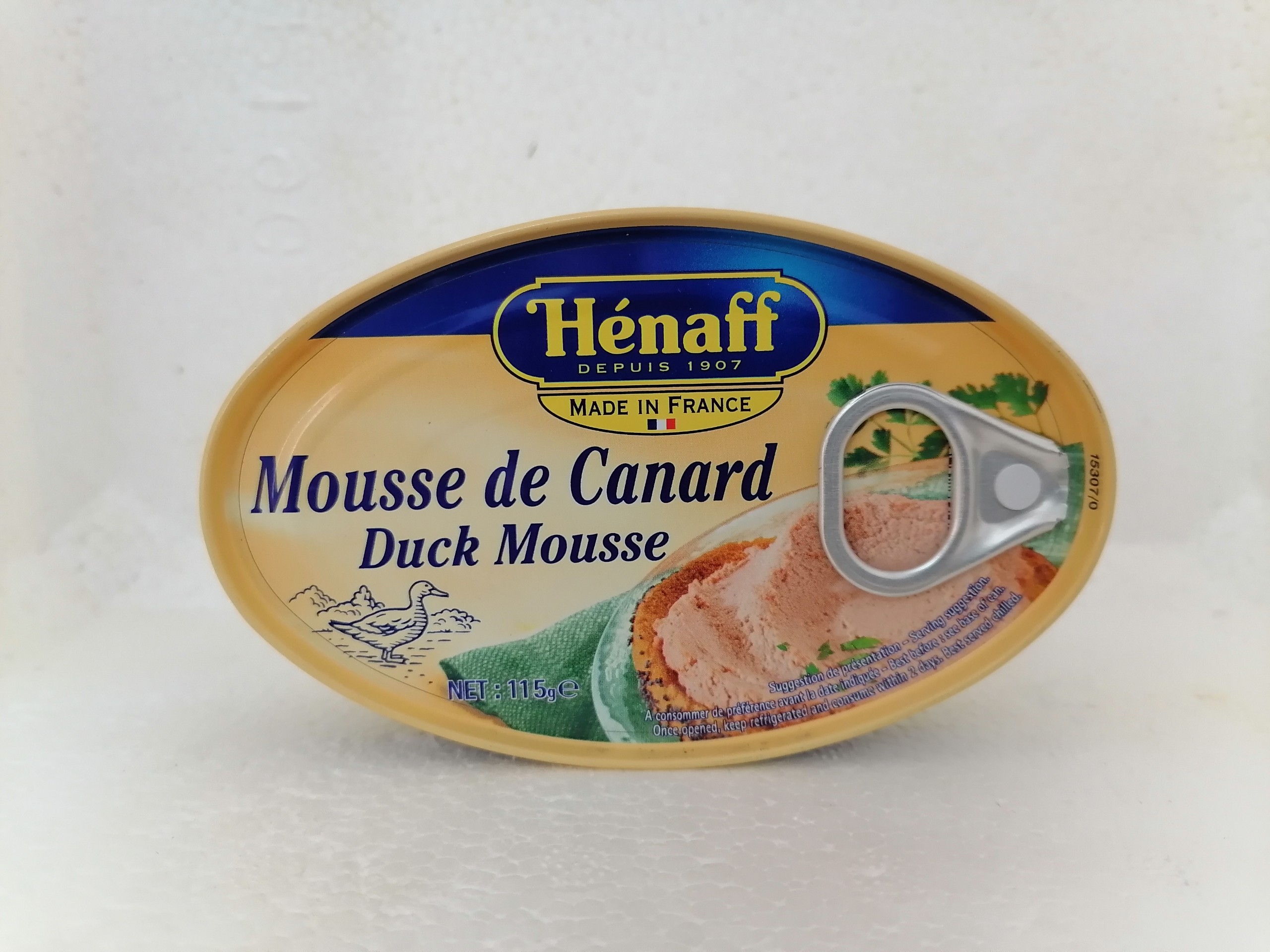 [Hộp 115g] PA TÊ GAN VỊT [France] HENAFF Duck Mousse