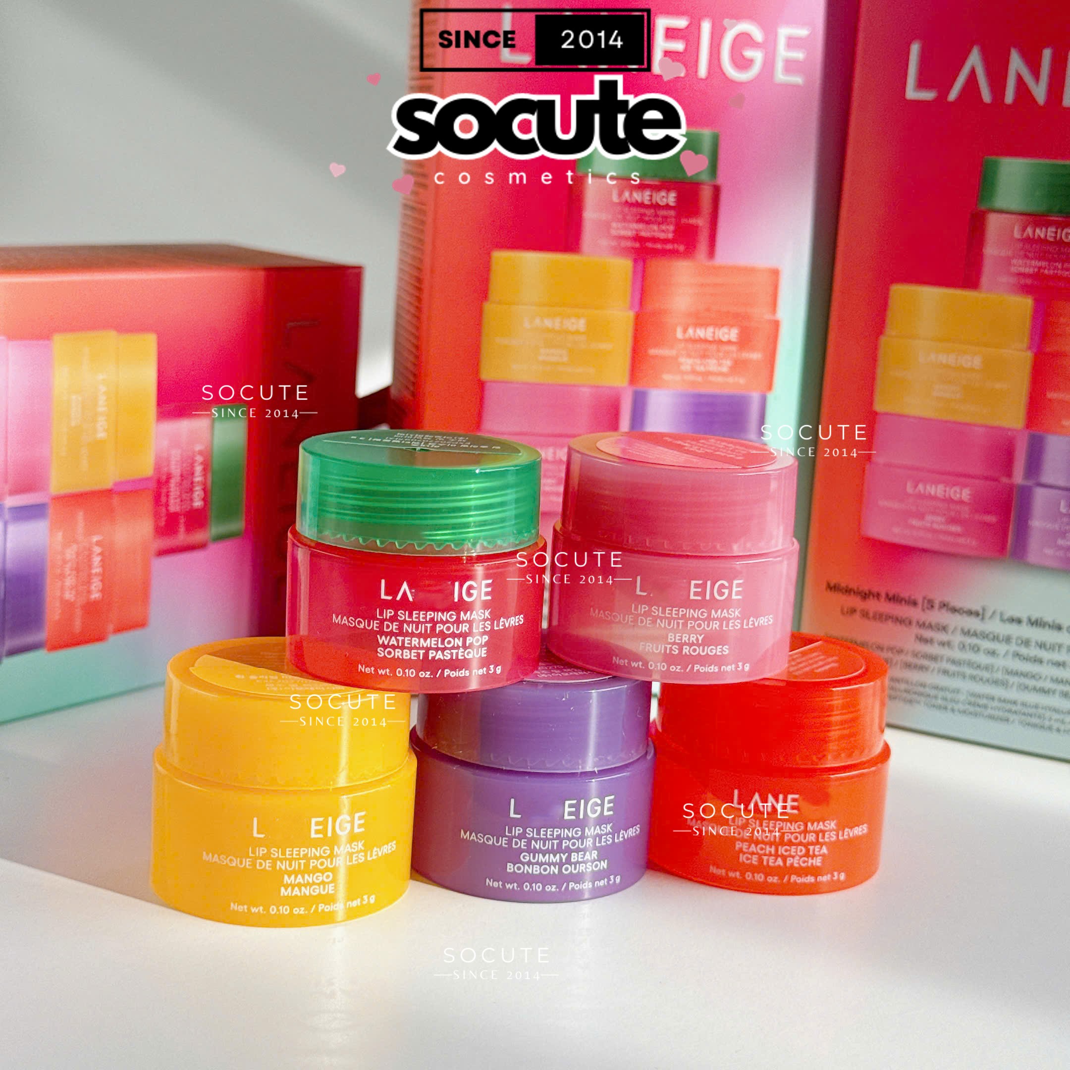 Sample Mặt Nạ Ngủ Cho Môi Lanei Lip Sleeping Mask Sample 0.8gr / Minisize 3gr NHIỀU MÙI