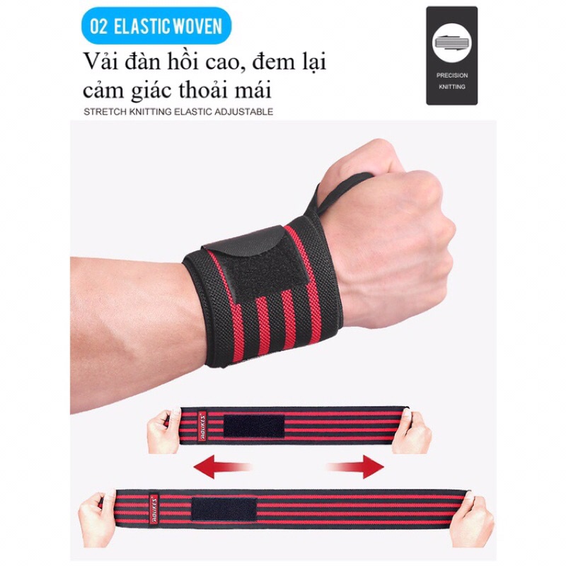 Đai quấn bảo vệ cổ tay Aolikes -1539 (1 đôi)