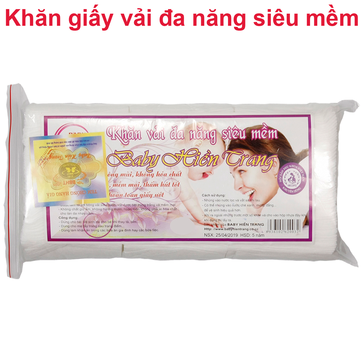 7 bịch Giấy đa năng khăn vải khô đa năng giấy khô đa năng khăn giấy vải đa năng siêu mềm dùng cho trẻ sơ sinh