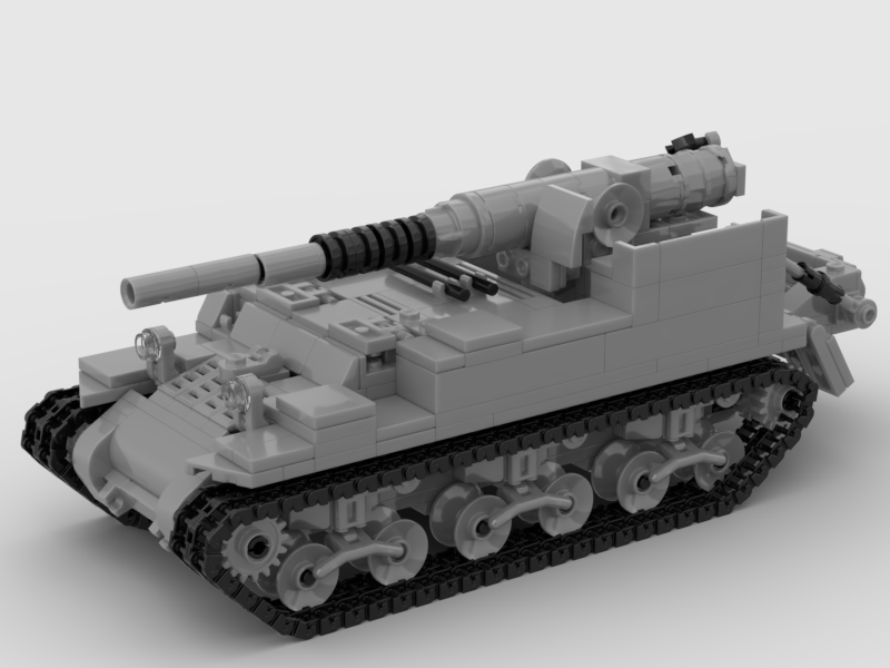 Đồ chơi lắp ráp Lego Moc Tank M12 GMC