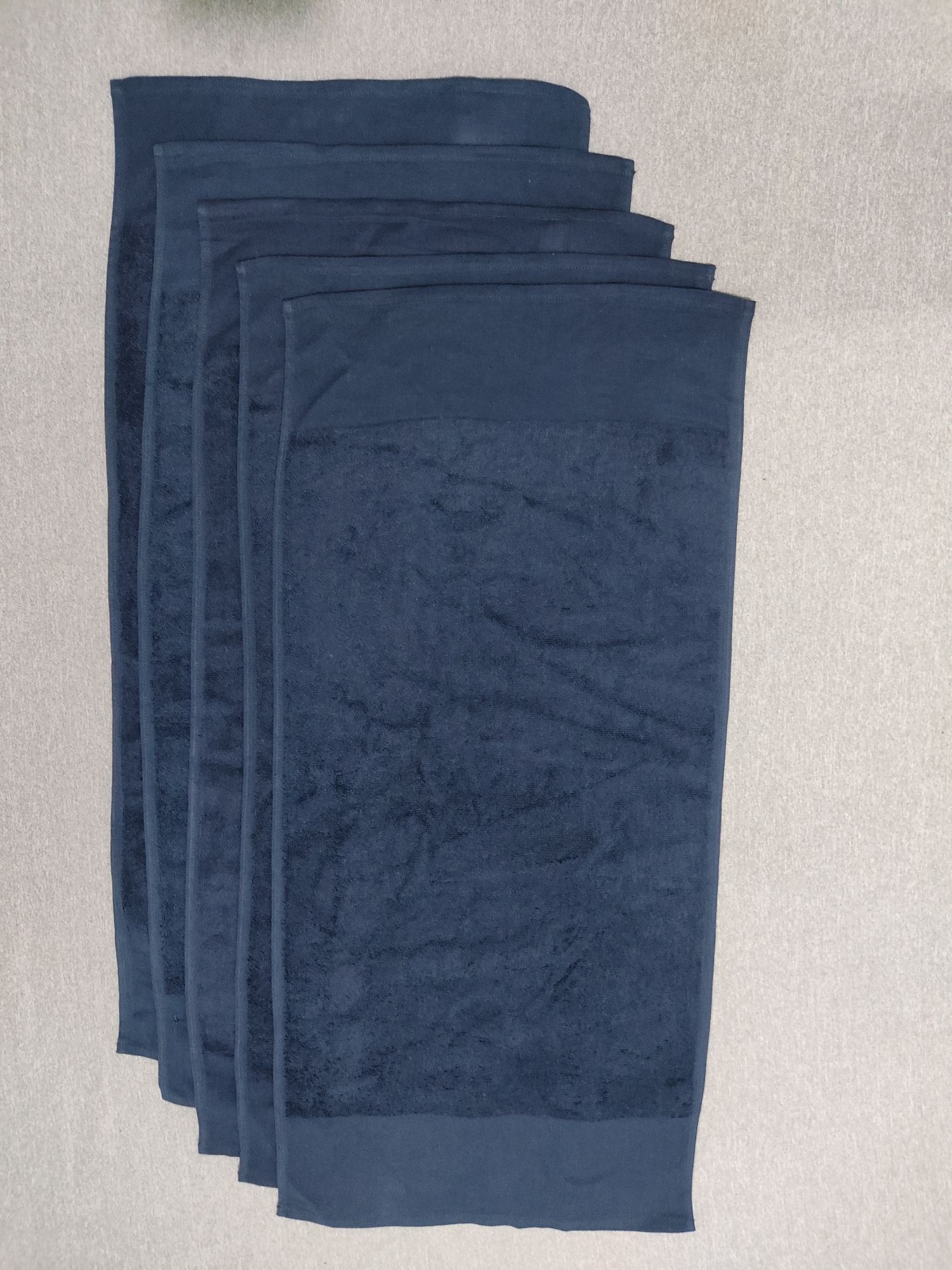 Combo of 5 Dark Blue Face Towels