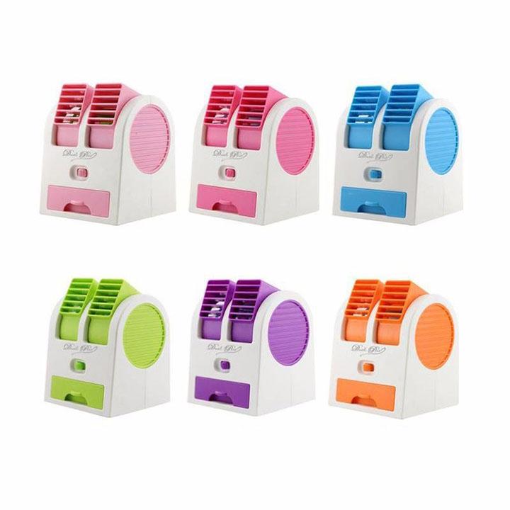 Quạt đá hơi nước mini 2 cửa