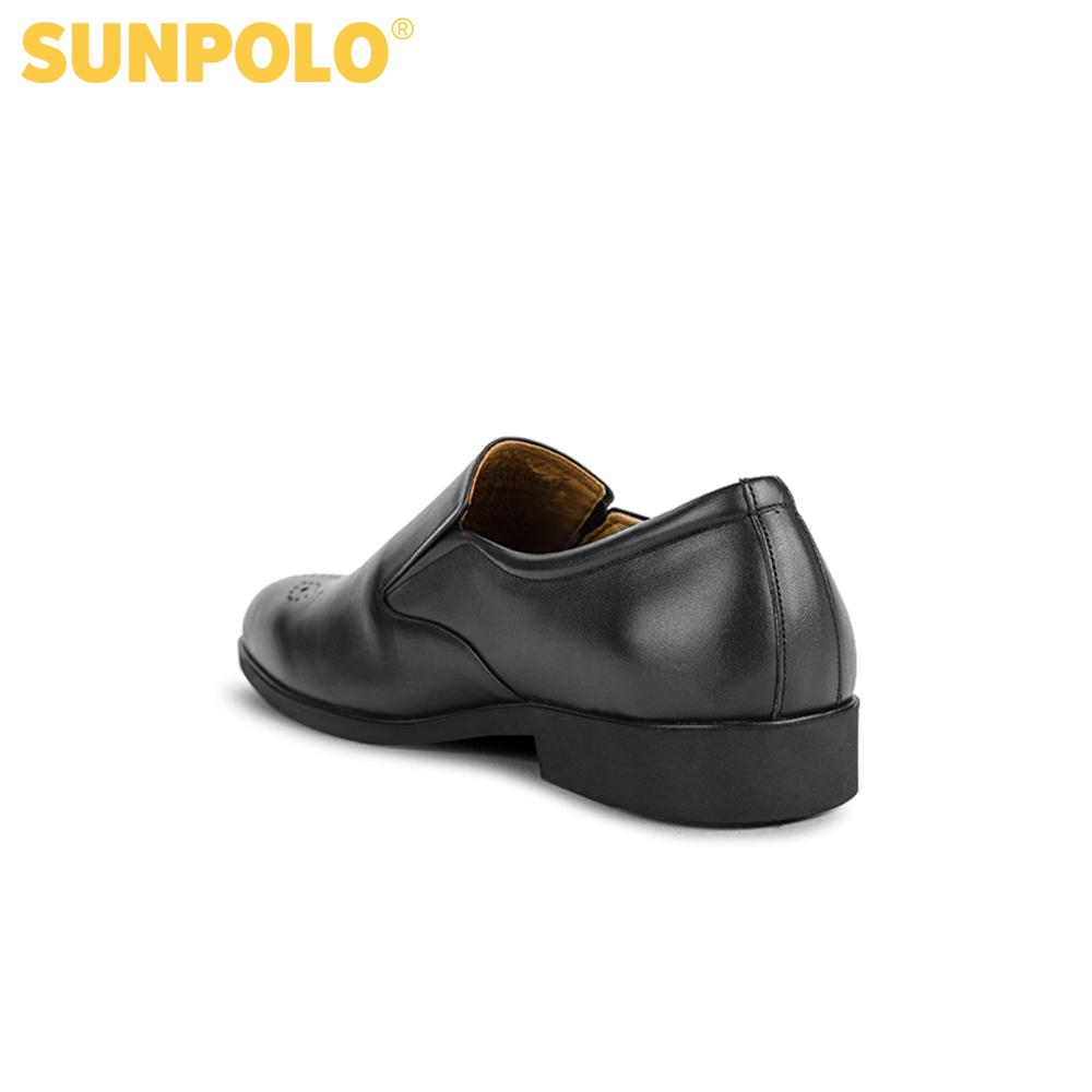 Men Formal Leather Shoes SUNPOLO SUKT0527DN (Black, Brown)