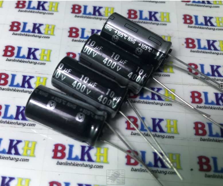 10 tụ hóa nhật bản 400v 10uf chính hãng panasonic / rubycon