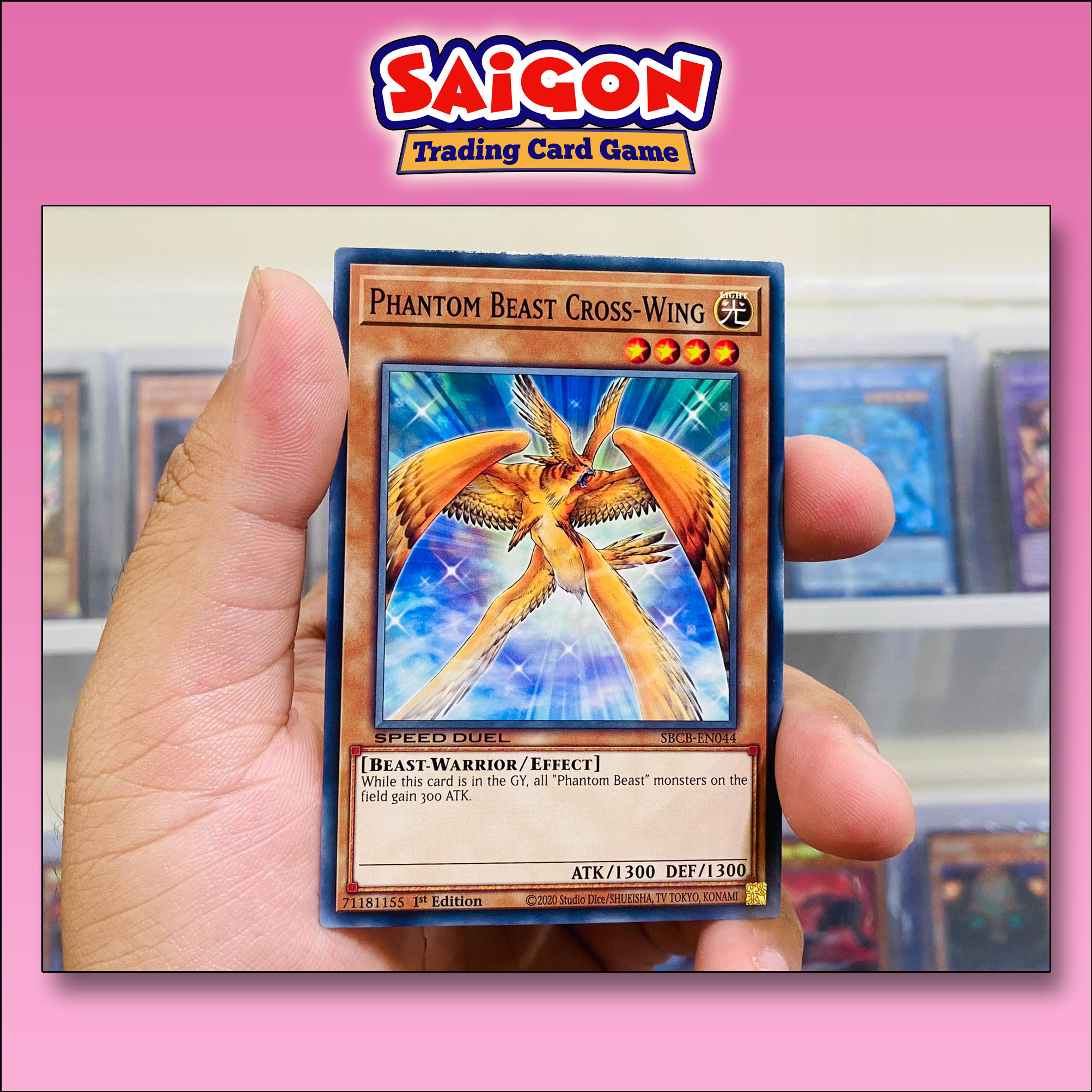 Thẻ bài yugioh mã sbcb-en044 - phantom beast cross-wing - common - 1st edition