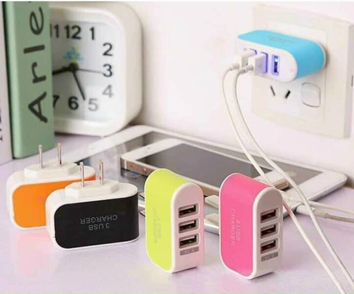 [HCM]Cục sac điện thoại 3 cổng USB