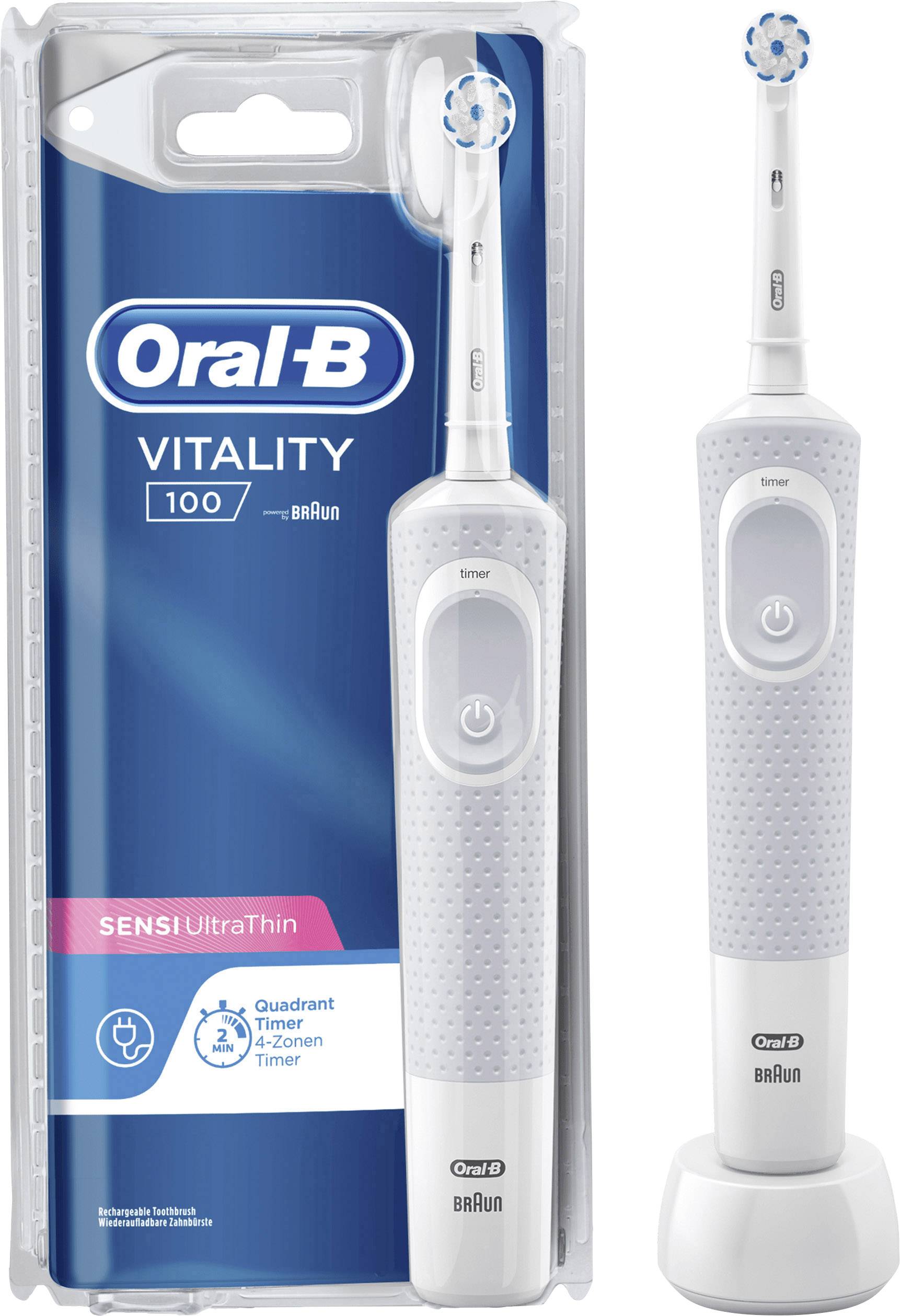 Bàn Chải Đánh Răng Điện Braun Oral-B Vitality 100 - White Edition - BH 12 tháng - 1 đổi 1 trong 7 ngày