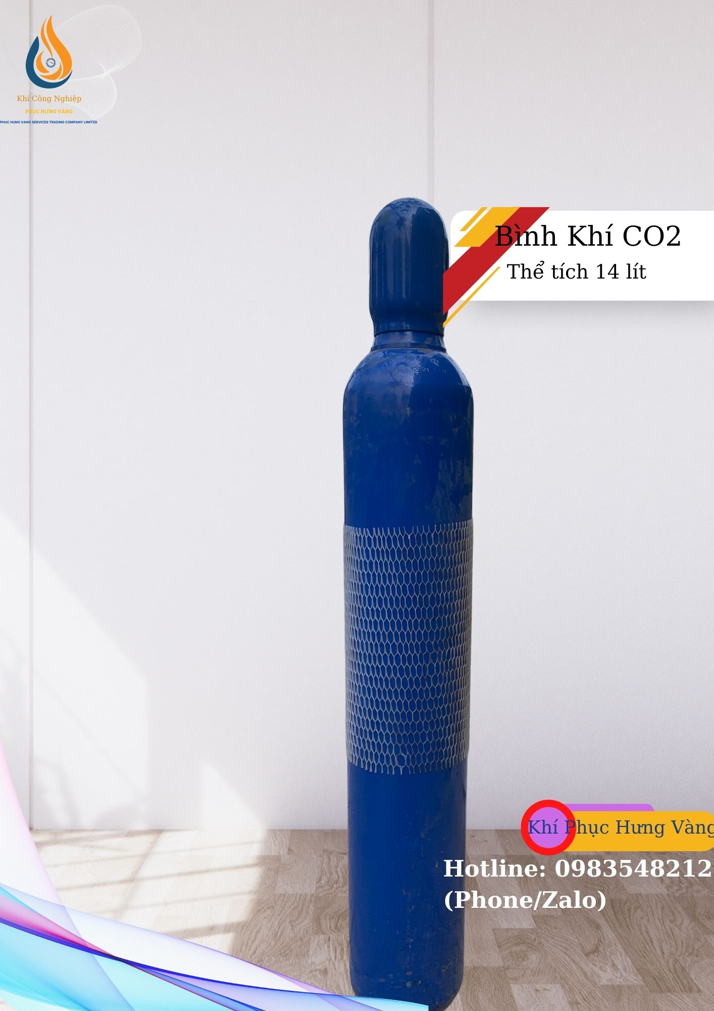 Bình Khí CO2 14 lít - Hàn MiG