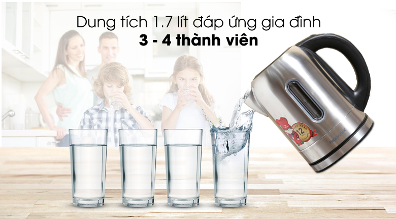 Bình siêu tốc Happycook 171SD 1.7 lít