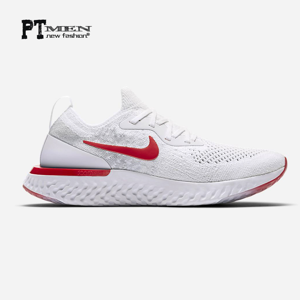 Giày Sneaker Epic React Flyknit White/red