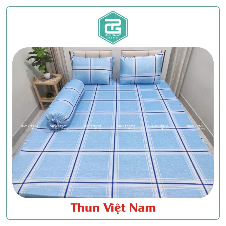 [HCM][ Link 1_ Kẻ Sọc ] Ga giường lẻ thun lạnh việt nam cao cấp ( Đủ kích thước không áo gối)