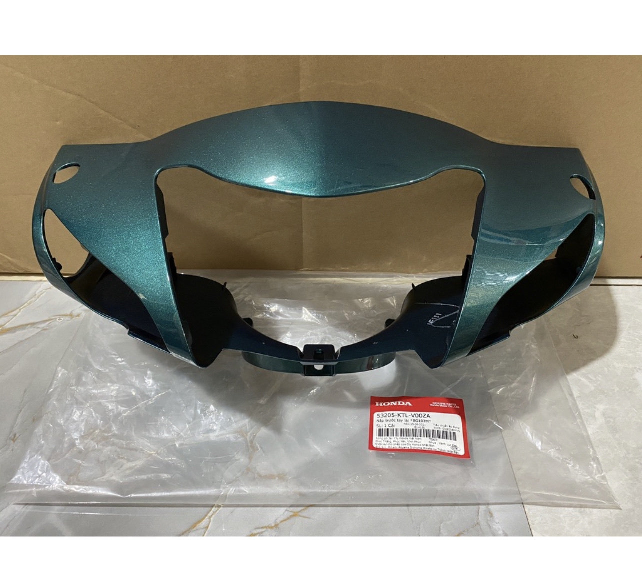 Bàn Thờ ( Nắp Trước Tay Lái ) Wave 100 (Cá) Xanh Rêu Honda ( 53205KTLV00ZA )