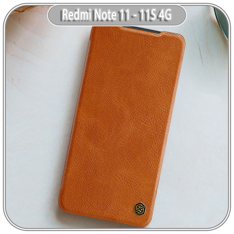 Bao da cho Xiaomi Redmi Note 11 - 11S 4G Nillkin Qin