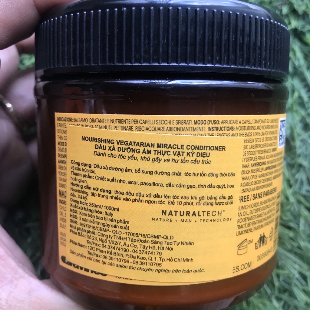 Dầu gội tạo độ ẩm cho tóc khô và chẻ ngọn davines nourishing shampoo size 1000ml