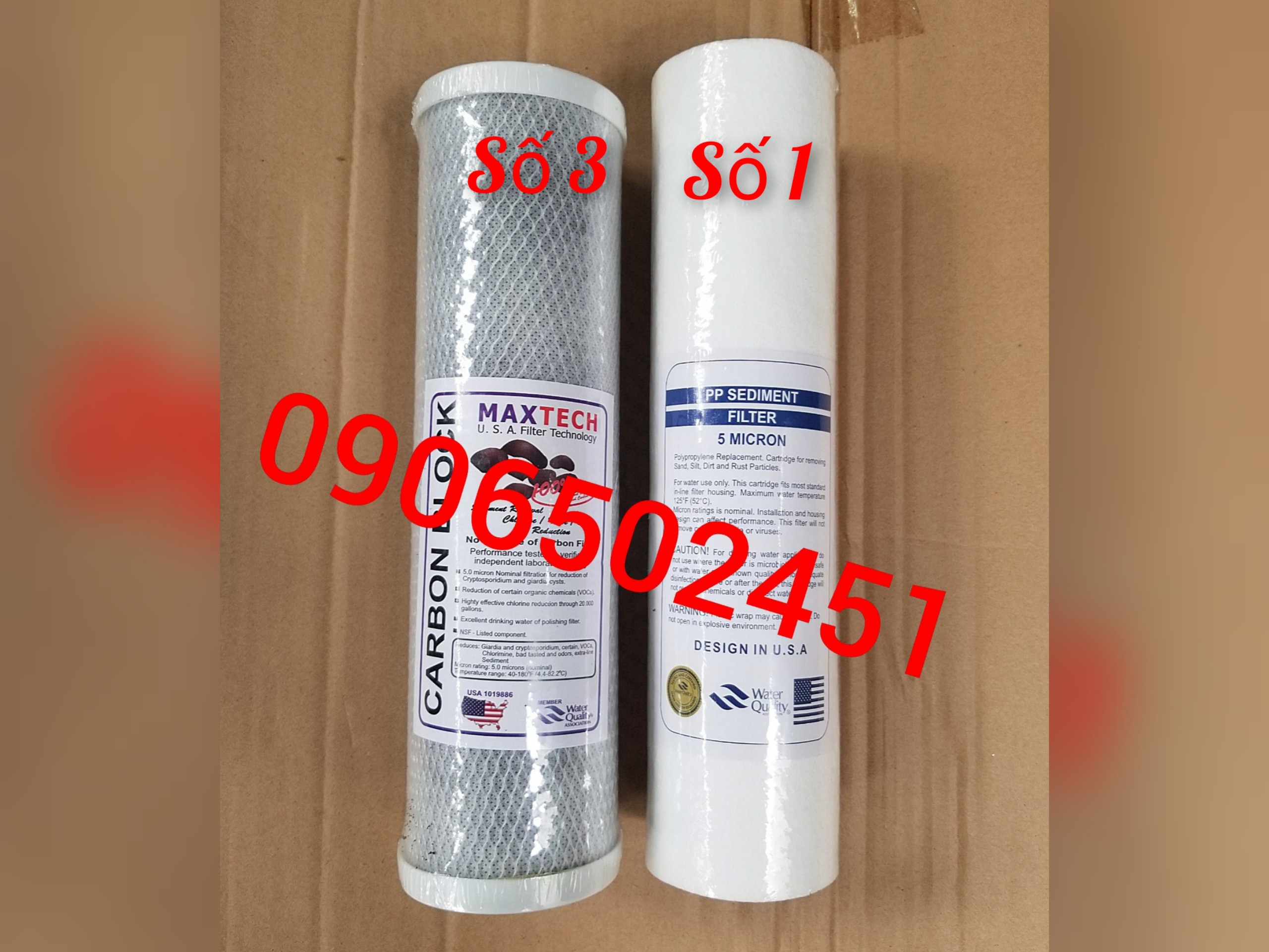 [HCM]COMBO Bộ lọc nước sinh hoạt 2 cấp 20C3  LY 10INCH